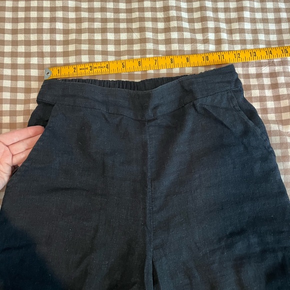 Free People Sightseer Linen Co-Ord Black Pockets Top Pant Set XS - Picture 4 of 9